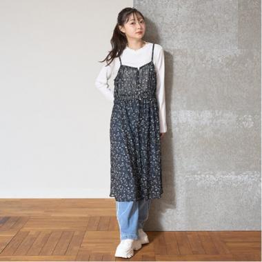 花柄キャミワンピース