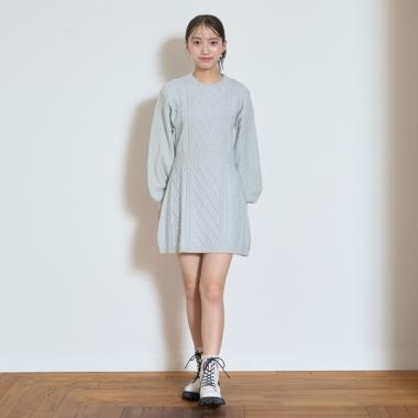 ラメニットワンピース