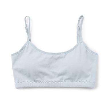 【ベーシック】【抗菌防臭/吸水速乾/さらさら】綿混キャミハーフトップ