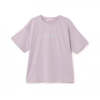 【7days】バックガールイラスト半袖Tシャツ