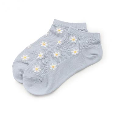 フラワーメッシュスニーカー丈ソックス