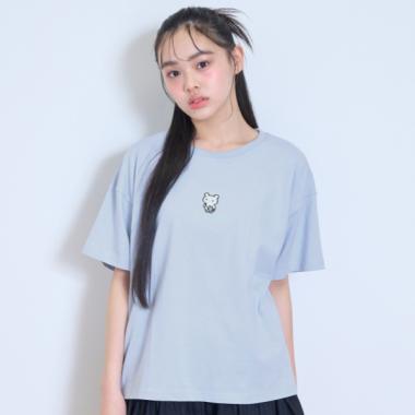 【GOODPRICE】【綿100％】フロントキャラ刺しゅうTシャツ