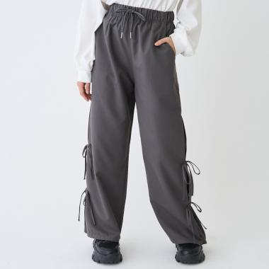 【吸水速乾】スリットリボンパンツ