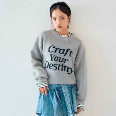 モヘアタッチジャガードプルオーバー