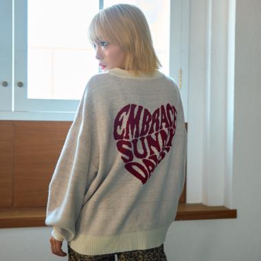 【GOODPRICE】バックハートニットプルオーバー