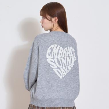 【GOODPRICE】バックハートニットプルオーバー