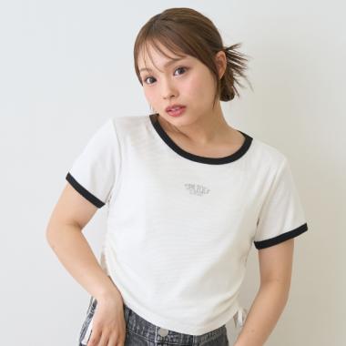 【接触冷感/ひんやり】ドロストテレコTシャツ