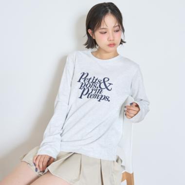 【GOODPRICE】ロゴ刺しゅう長袖Tシャツ