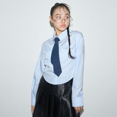 【ラブトキガールコラボ】ネクタイツキ長袖シャツ