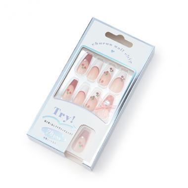 スクエアロングネイルチップ