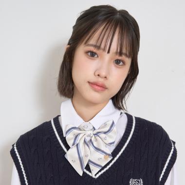 【卒服・セレモニー】レジメンタル柄リボンタイ