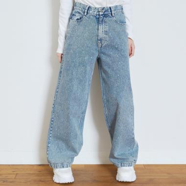 オシャ映えストーンデニムパンツ