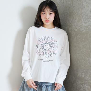 【綿100%】グラフィックアソート長袖T