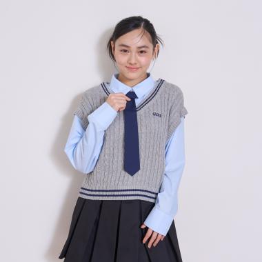 【アラエル】ネクタイつきレイヤードベスト