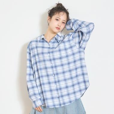 ルーズチェックシャツ