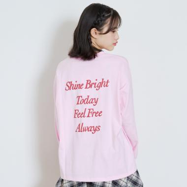 【GOODPRICE】【綿100%】バックロゴカラー長袖T