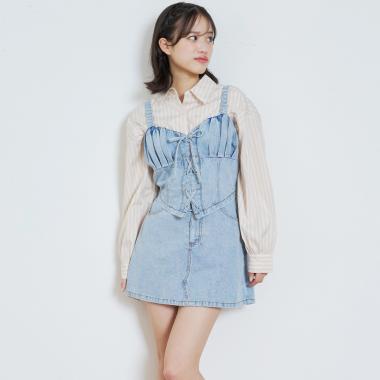 デニムスカートセットアップ