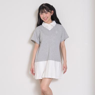 レイヤード風ワンピース