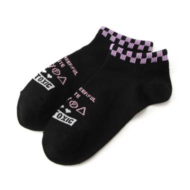 ランドリー柄スニーカーインソックス