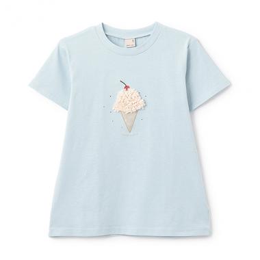 【防汚/リンク】キラキラモチーフTシャツ(ジュニア)