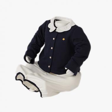 スカラップカラーカーディガン