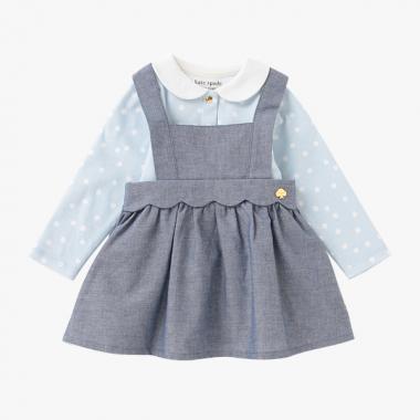 クラウドドットトップ＆スカートセット