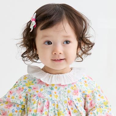 フローラルボウヘアクリップ