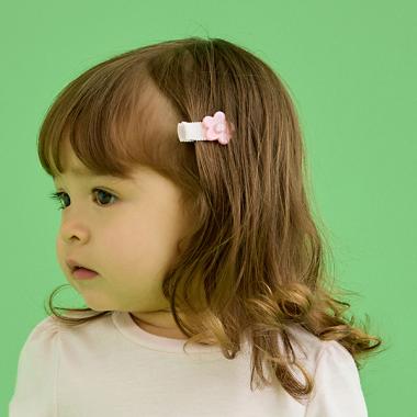 フラワーツインヘアクリップ