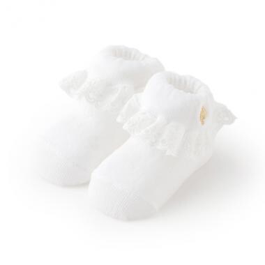 ラッフルレース折り返しカップソックス