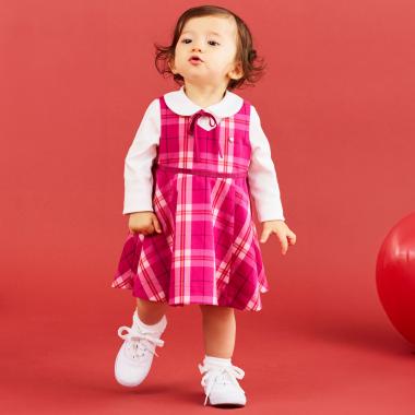 オーガストチェックジャンパースカート&トップスセット