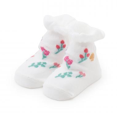 フルーツベアリングフローラルカップソックス