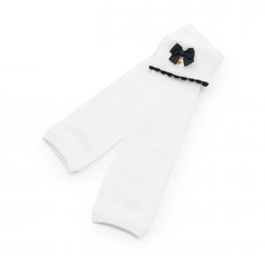 ボウ折り返しレッグウォーマー