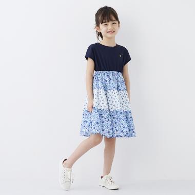 インファント・トドラー フローラルミックスメディアワンピース