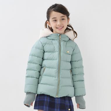 トドラー ボアフードダウンジャケット