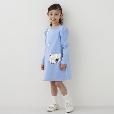 トドラー トロンプルイユリベットバッグワンピース