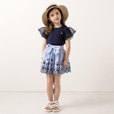 トドラー エンブロイダリーキュロットスカート