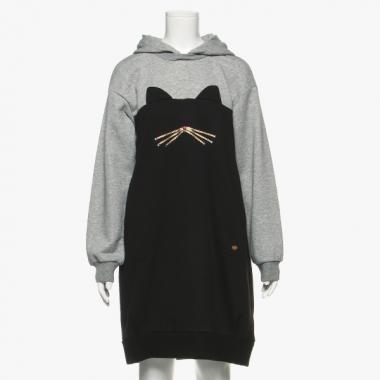 ジュニア キャットパーカワンピース