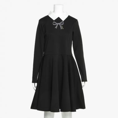 ガールズ ボウグラフィックカラーワンピース