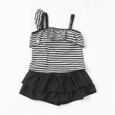 ガールズ ストライプスイムウェア【SWIM】【日本製】