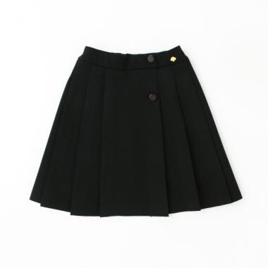 ガールズ ダブルニットプリーツスカート