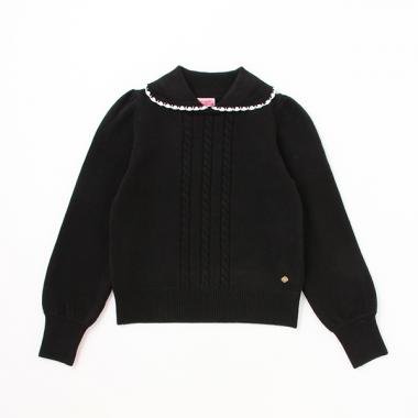 ガールズ 衿つきセーター