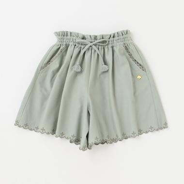 ガールズ エンブロイダリーキュロットスカート