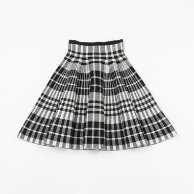 ガールズ チェックニットスカート