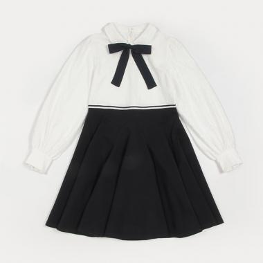 ガールズ レースドッキングワンピース