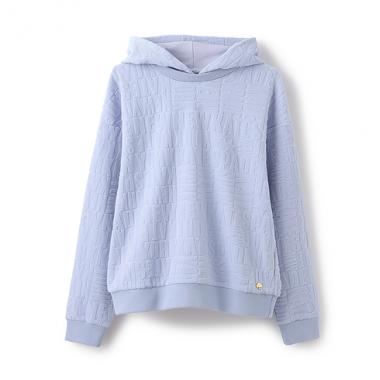 ガールズ ロゴ総柄フーディ