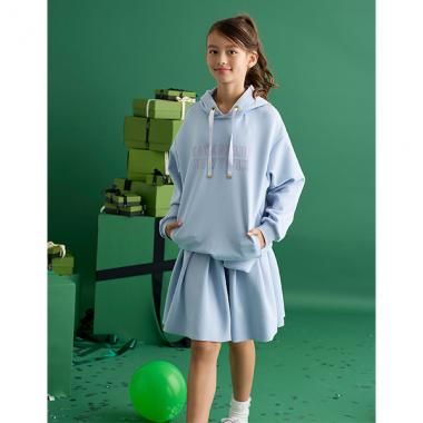 ガールズ バッグ付きプリーツスカート