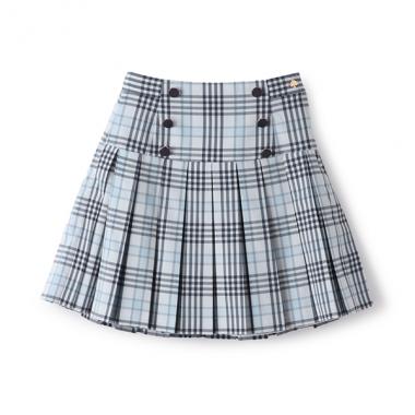 ガールズ チェックプリーツスカート