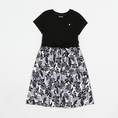 【人気商品再入荷】【直営店で取り扱い無し】ガールズ トロピカルフォリッジドッキングワンピース