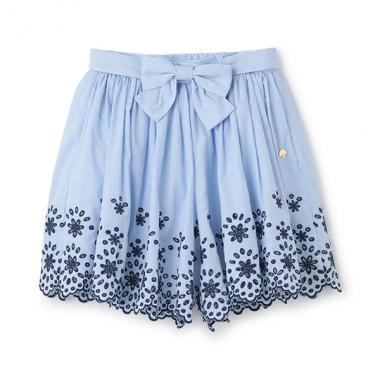 ガールズ エンブロイダリーキュロットスカート