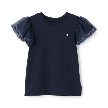 ガールズ チュールスリーブTシャツ